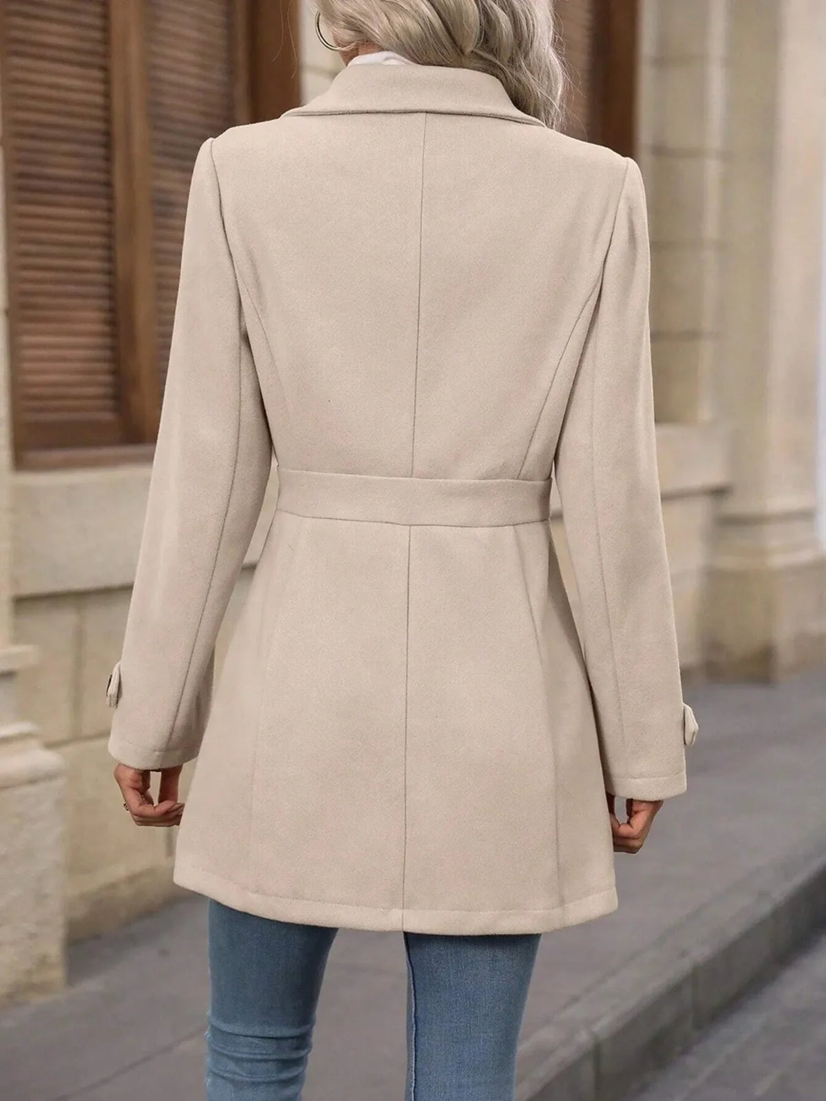 Button Up Long Sleeve Coat