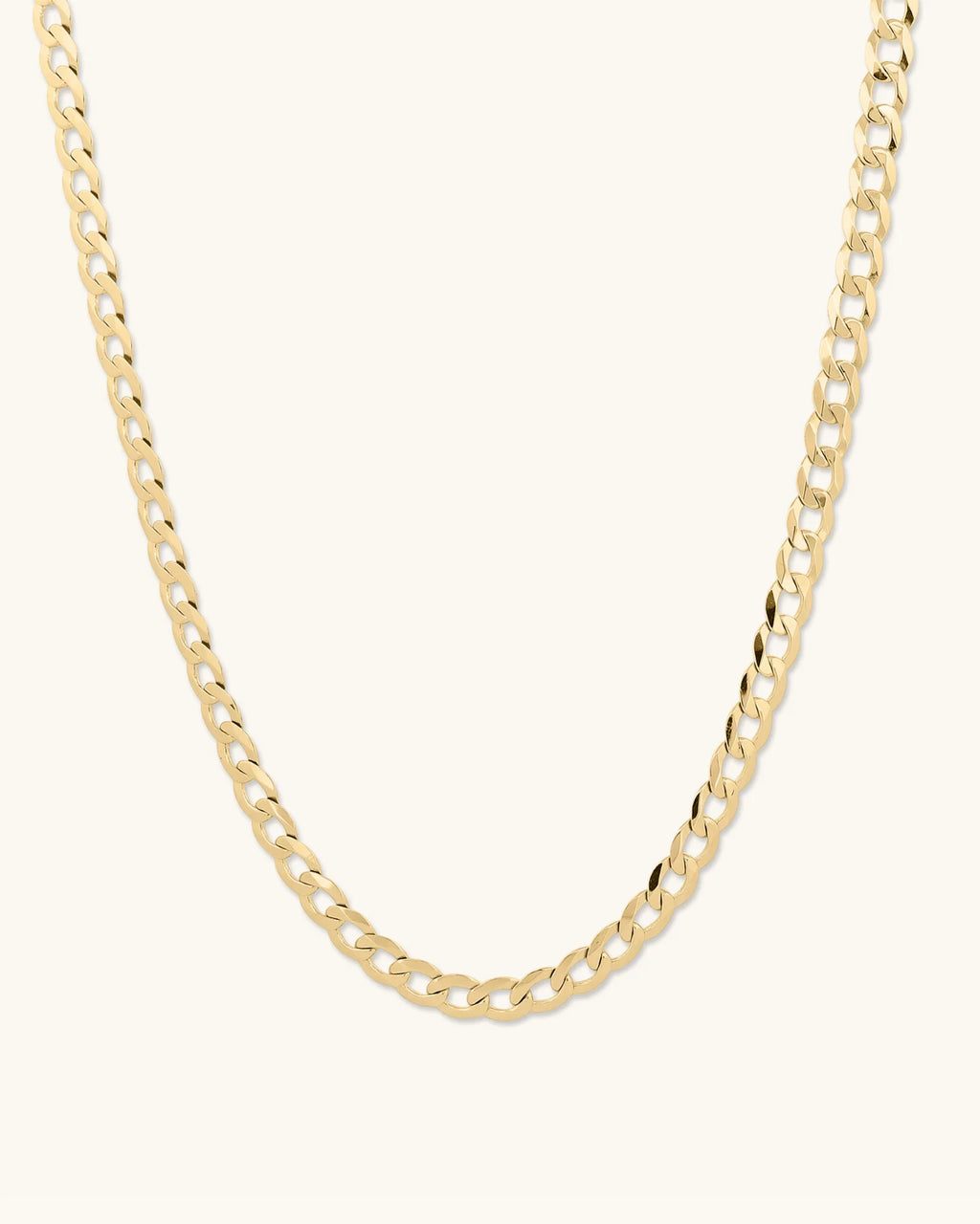14K Gold 5.3mm Lite Curb Chain