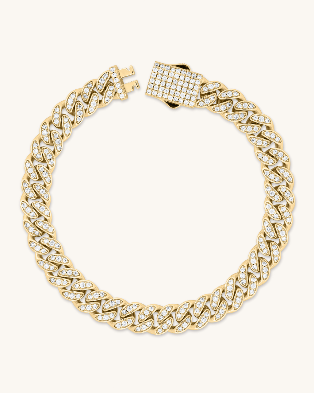 8mm Monaco Cuban Bracelet