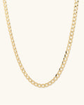 14K Gold 4.4mm Lite Curb Chain