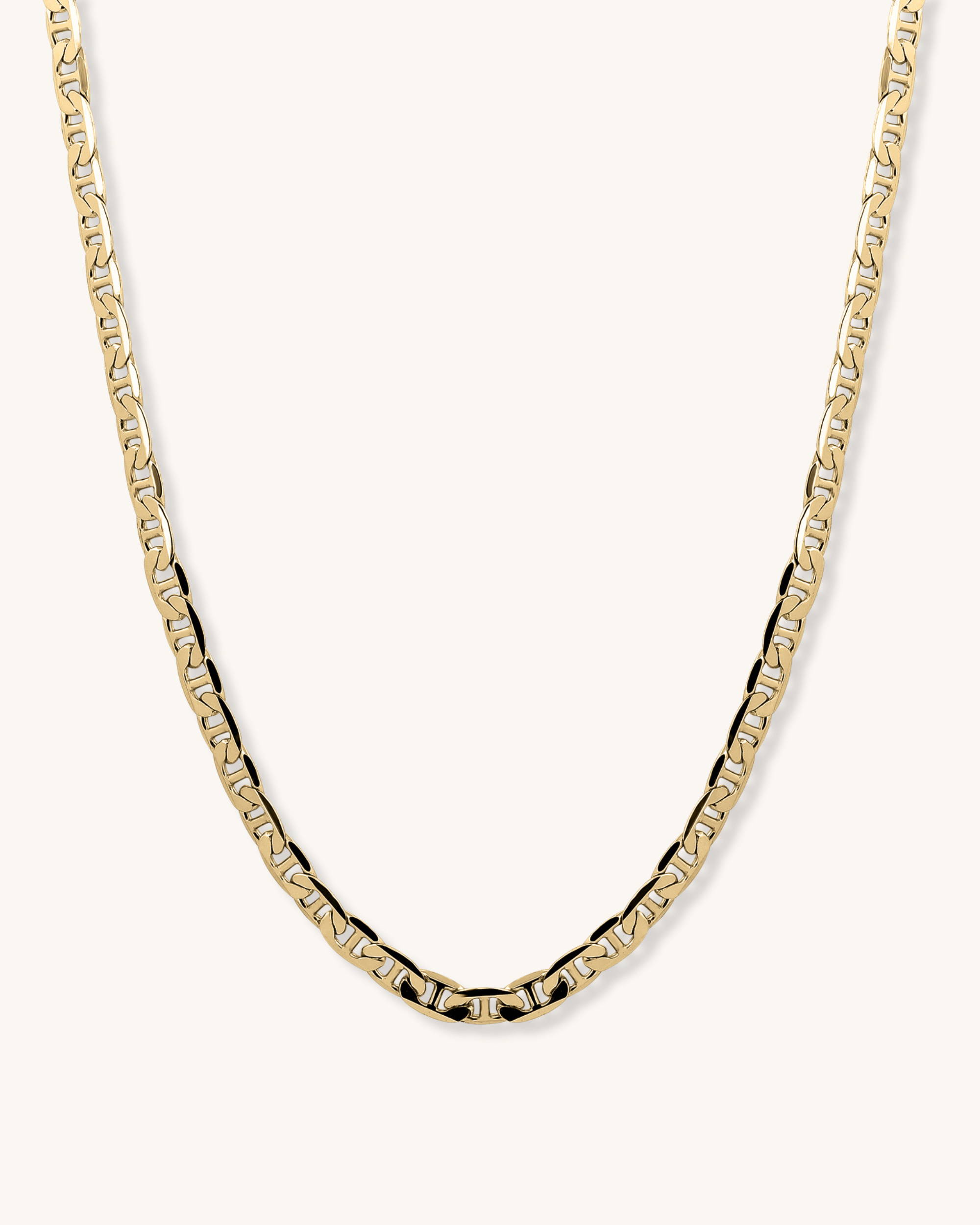 14K Gold 3.2mm Mariner Chain