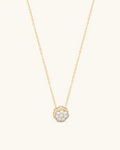 Solitaire Cut Flower Necklace