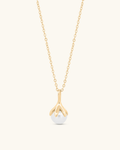 Lotus Bud Pearl Necklace
