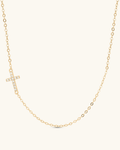 Side Cross Necklace