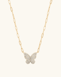 Paperclip Lonely Butterfly Necklace