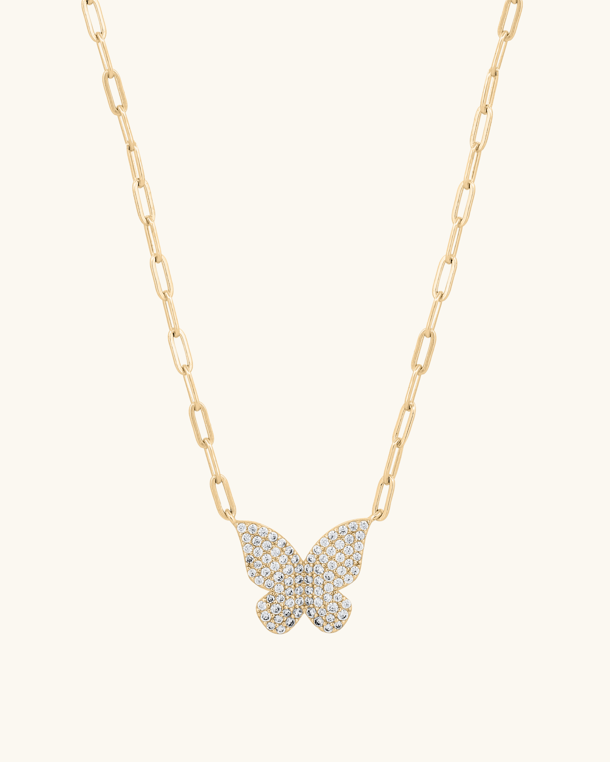 Paperclip Lonely Butterfly Necklace