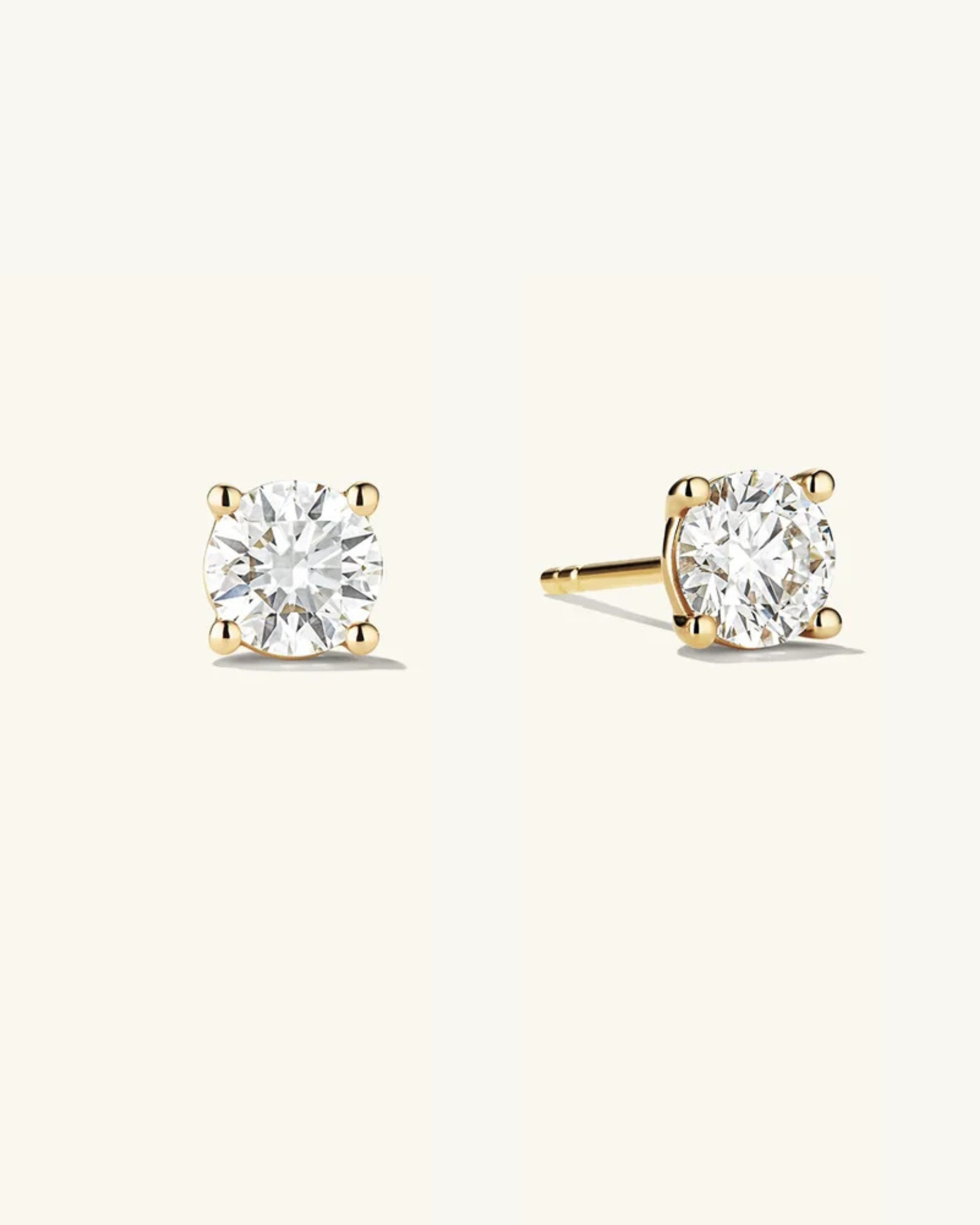 0.78 ct. (5mm) Moissanite Studs
