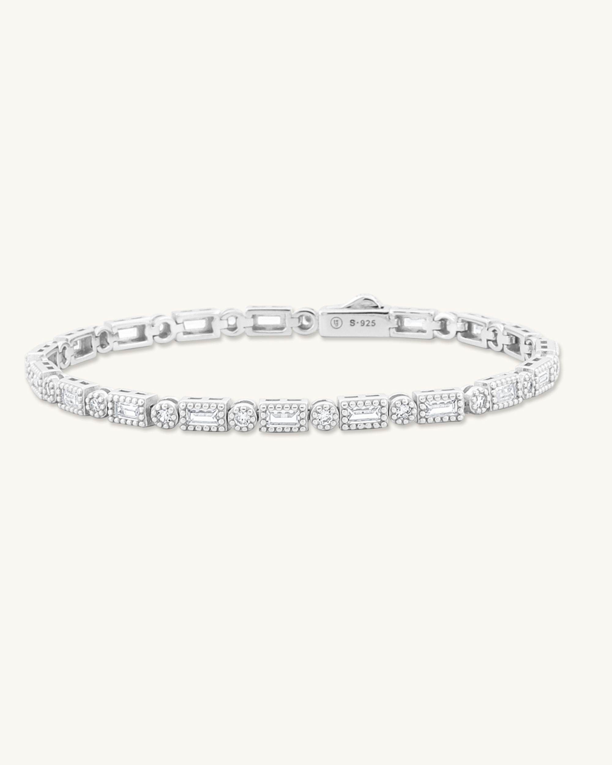 Baguette Cut Tennis Bracelet