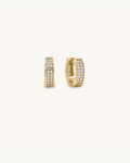Ridge Huggie Hoops