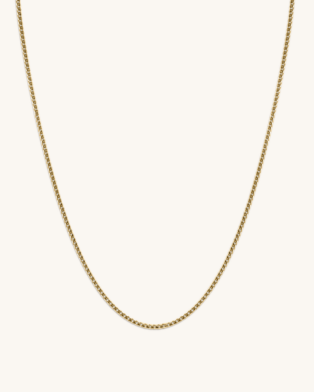 14K Gold 2.8mm Light Gourmette Chain