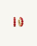 Birthstones Huggie Hoops