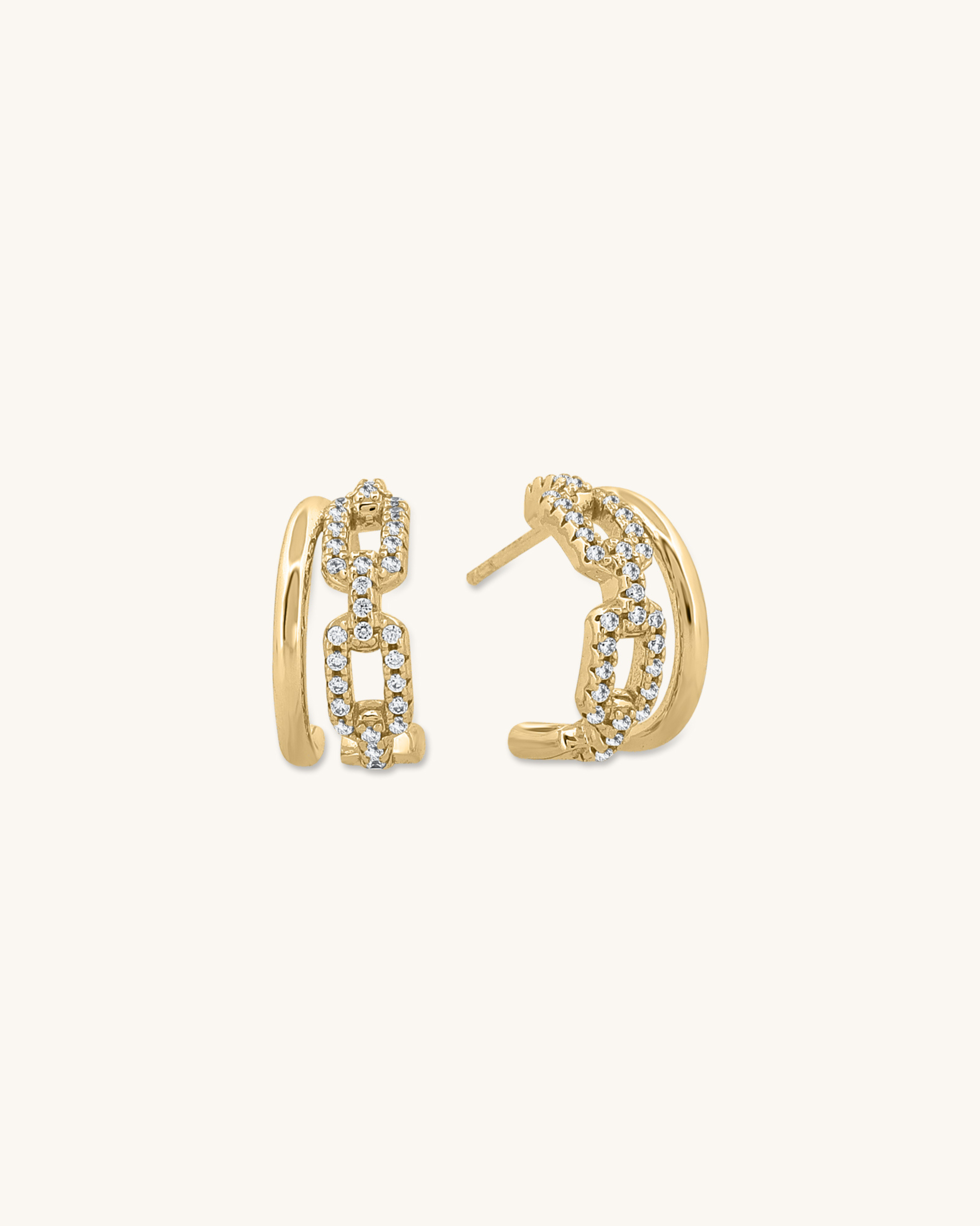 Double Paperclip Hoops