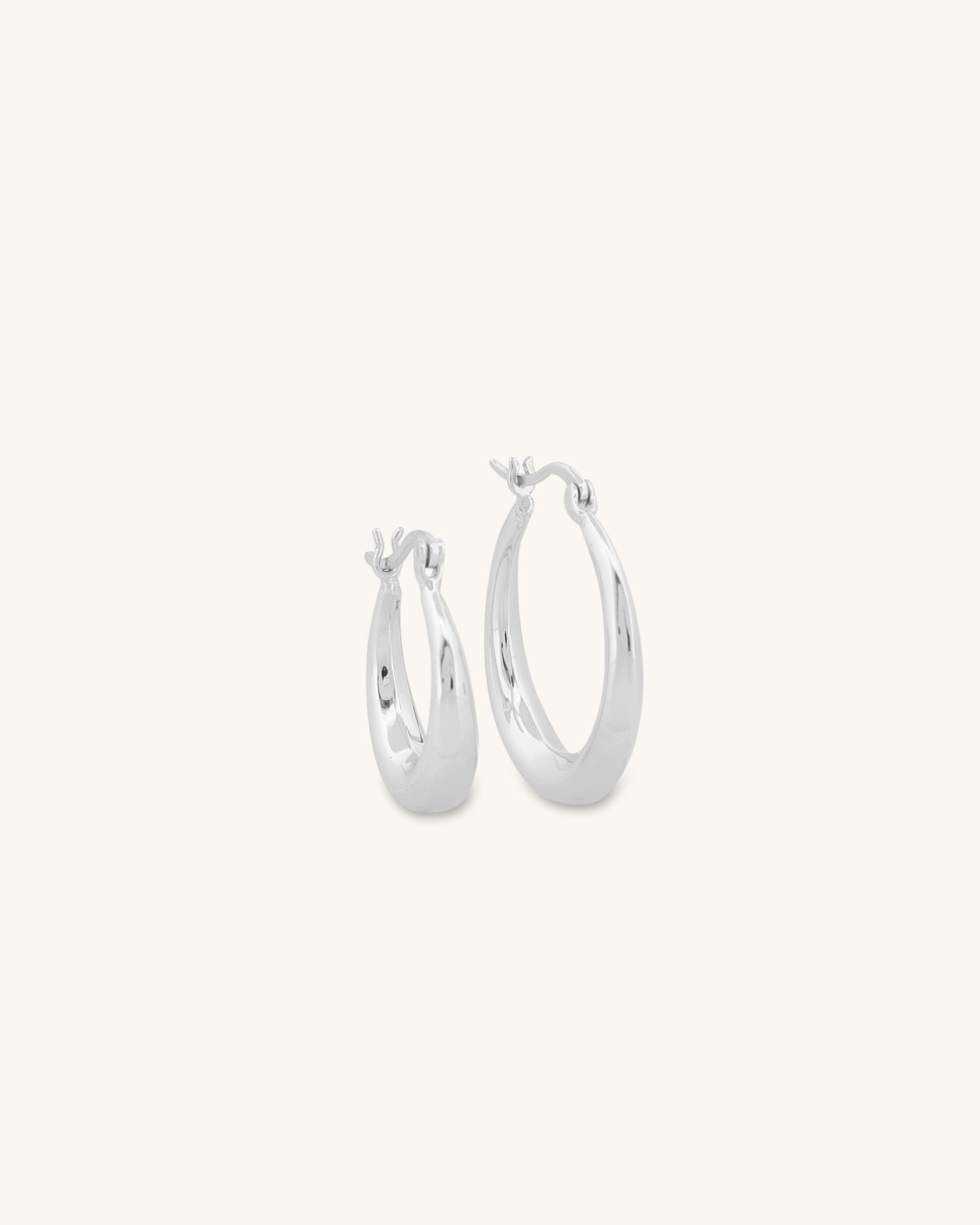 Plain Lily Hoops