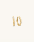 Twist Stone Hoops