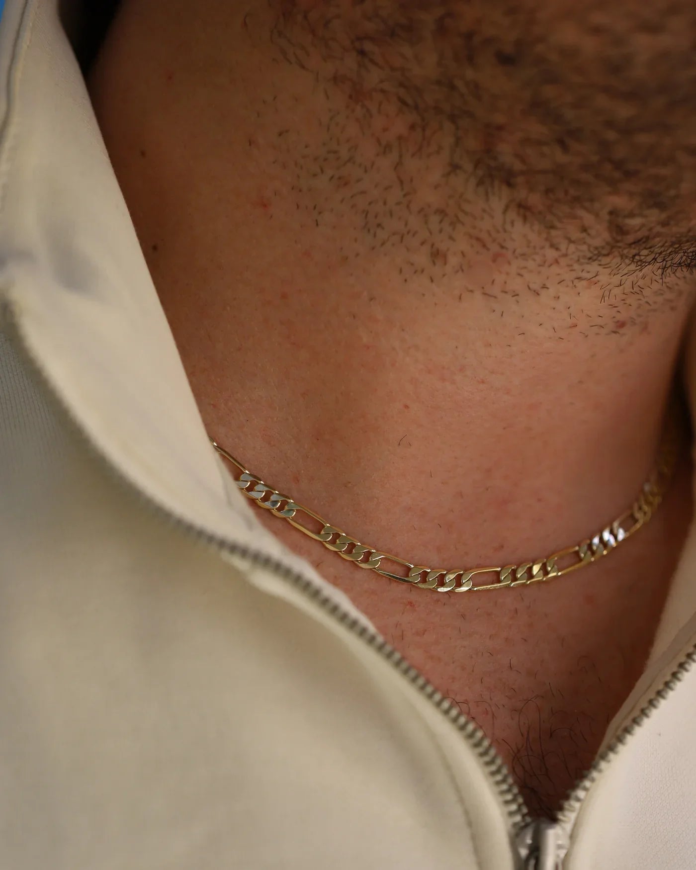 14K Gold 1.3mm Figaro Chain