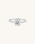 Solitaire Cut Moissanite Engagement Ring