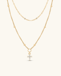 Layered Cross Necklace