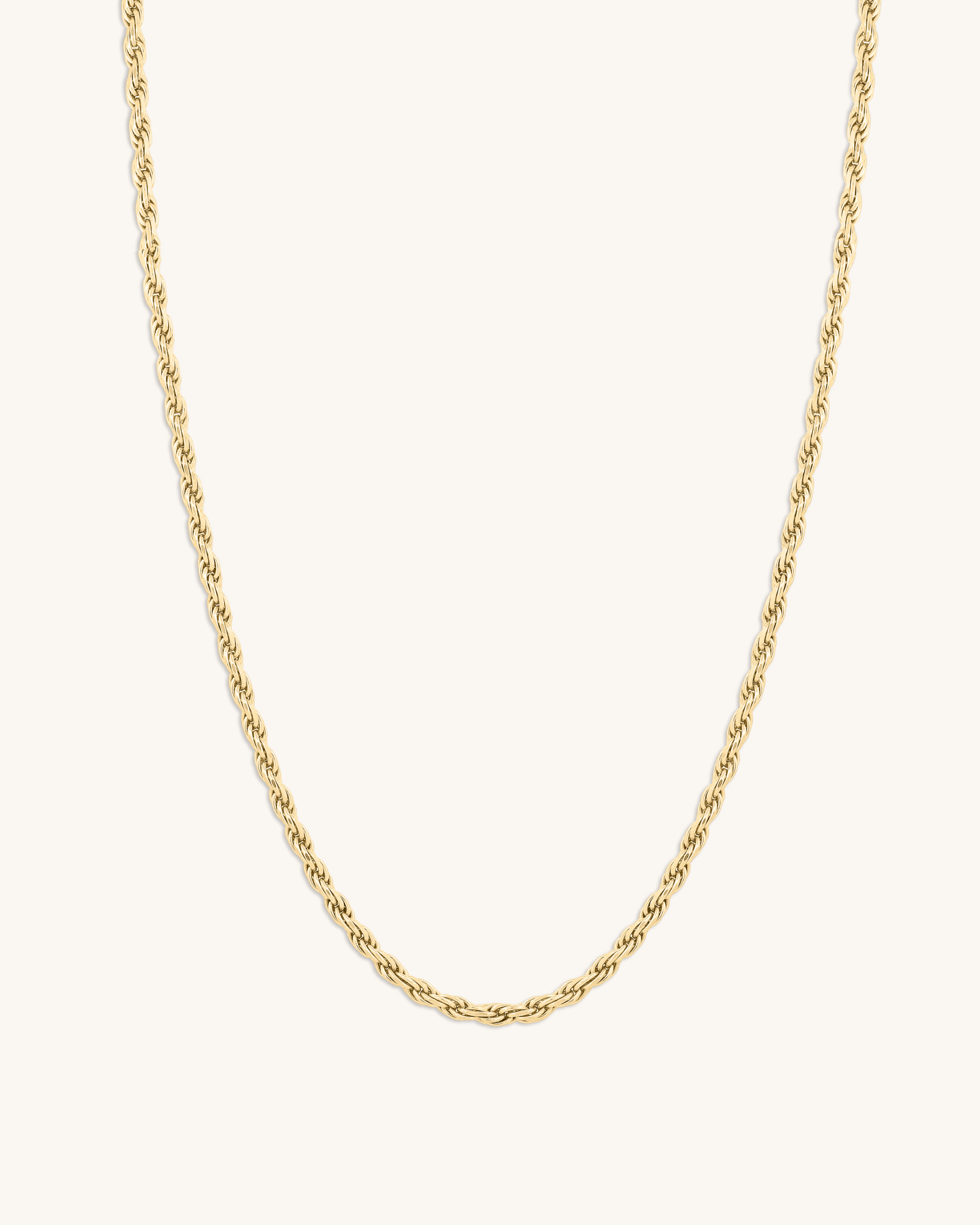14K Gold 4mm Lite Rope Chain