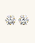 Floral Moissanite Studs