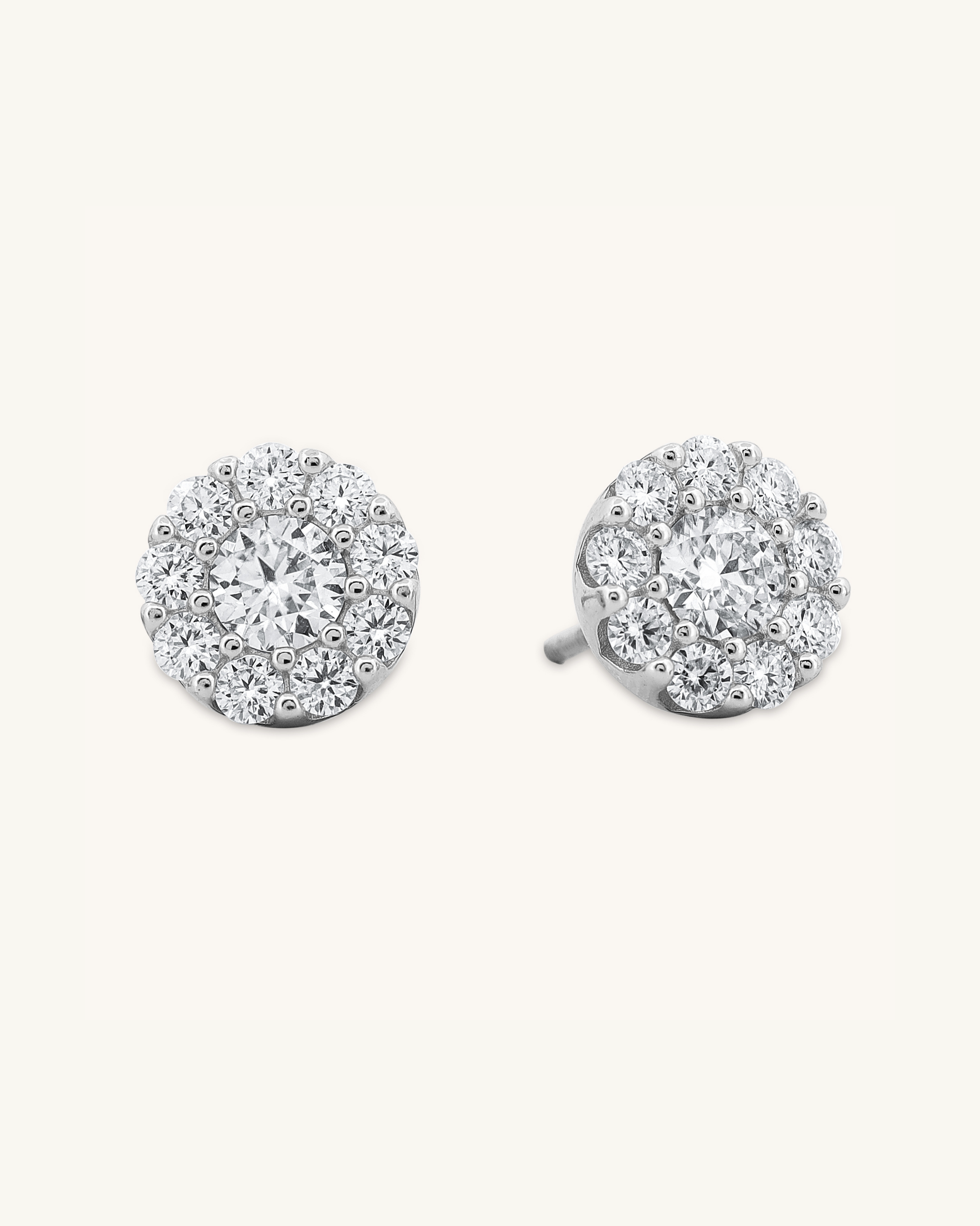 Spark Circle Moissanite Studs