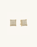 Sharp Square Moissanite Studs