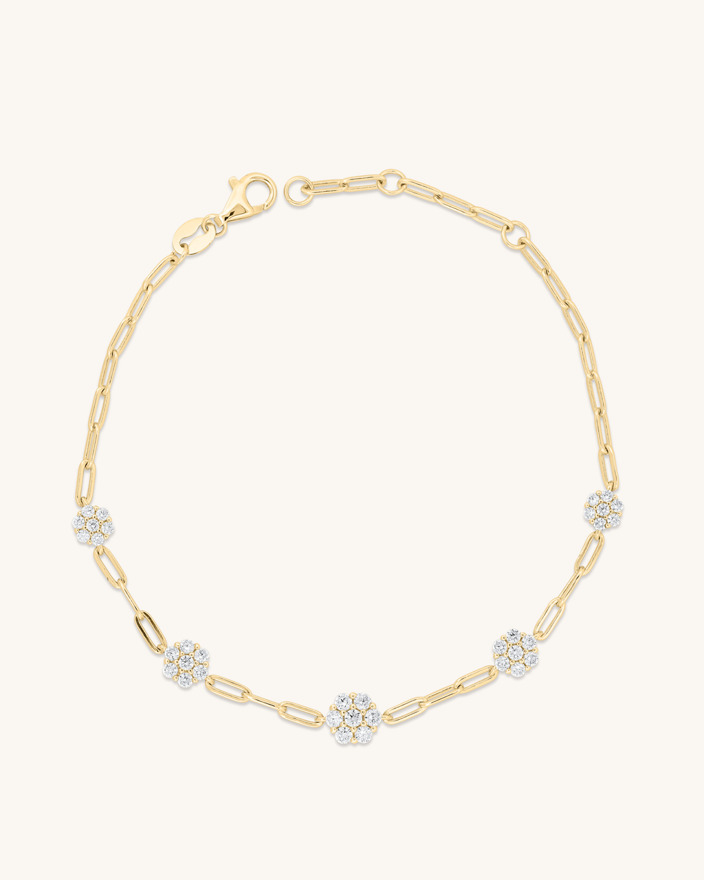 Paperclip Flower Bracelet