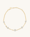 Paperclip Flower Bracelet