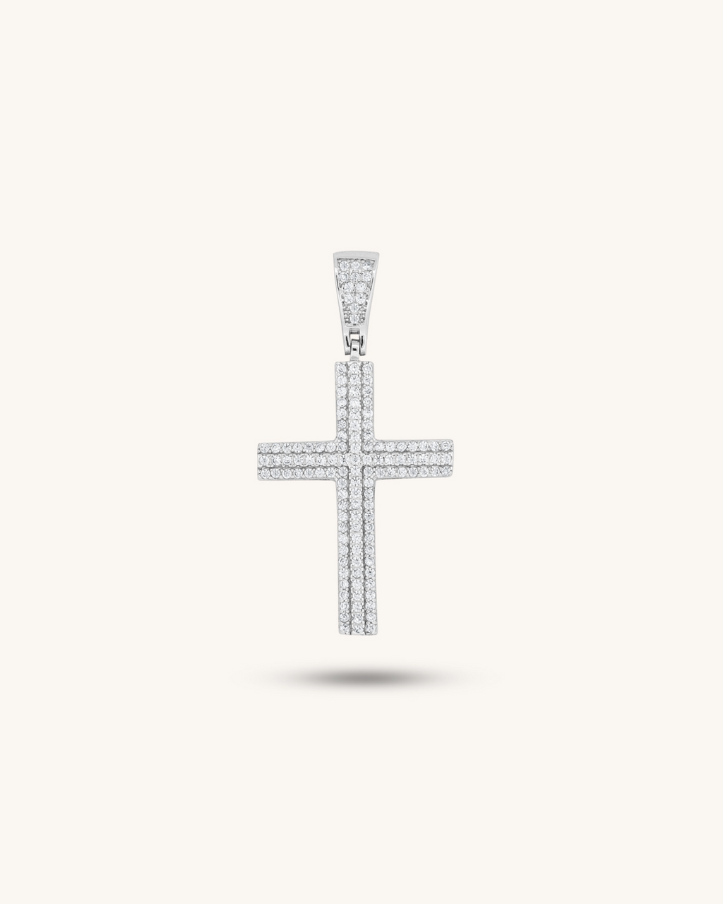 Iced Out Cross Pendant