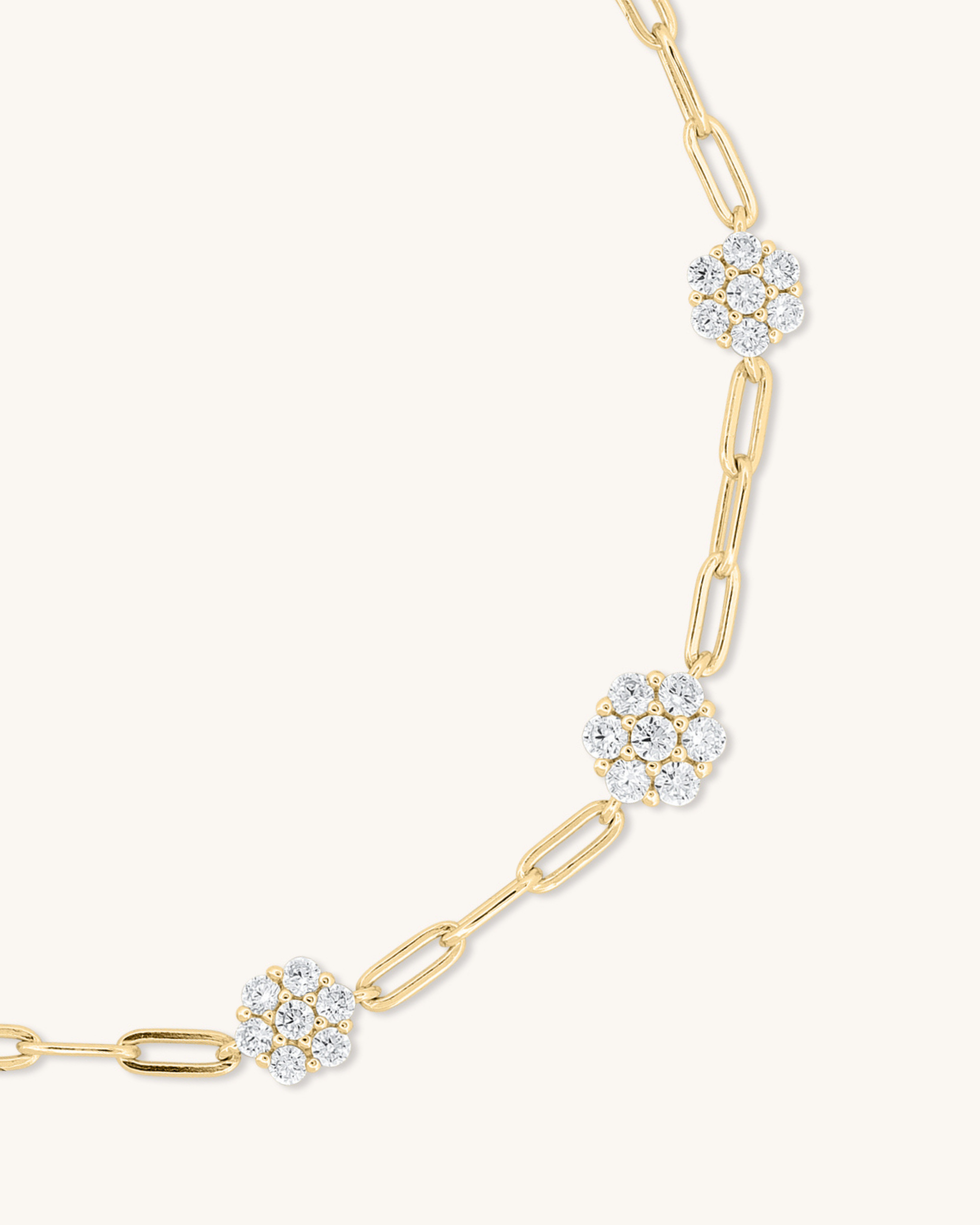 Paperclip Flower Bracelet