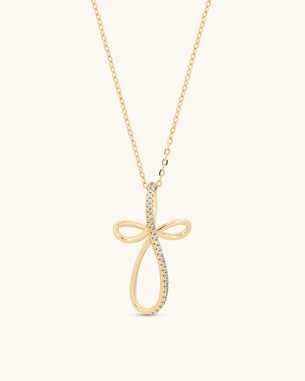 Loop Cross Necklace