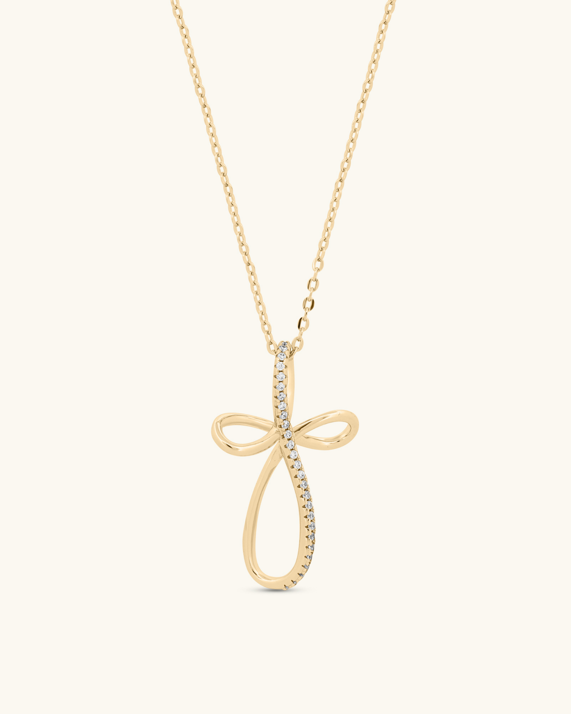 Loop Cross Necklace