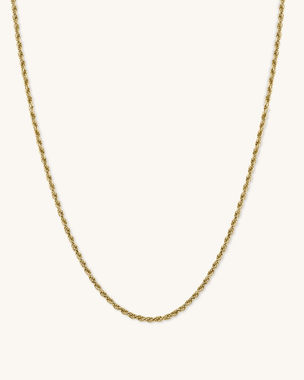 14K Gold 2mm Lite Rope Chain