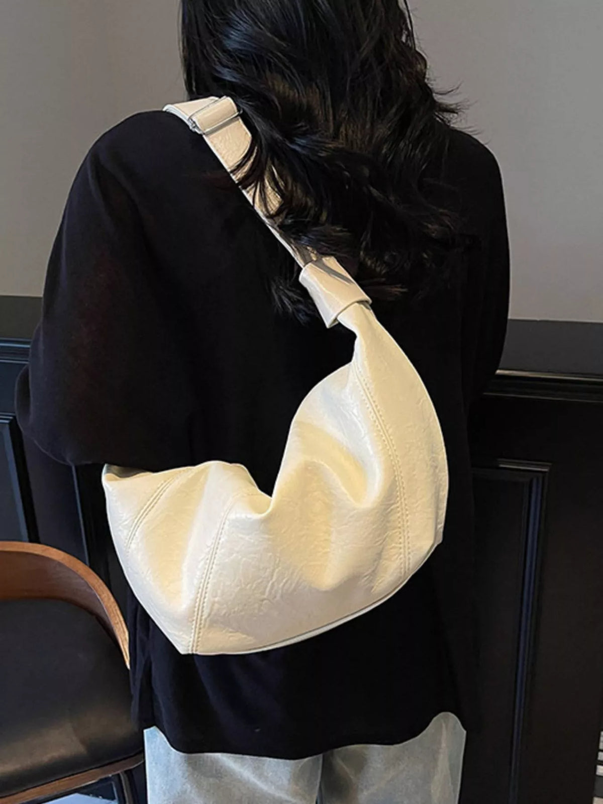 Casual Style Crescent Crossbody Bag