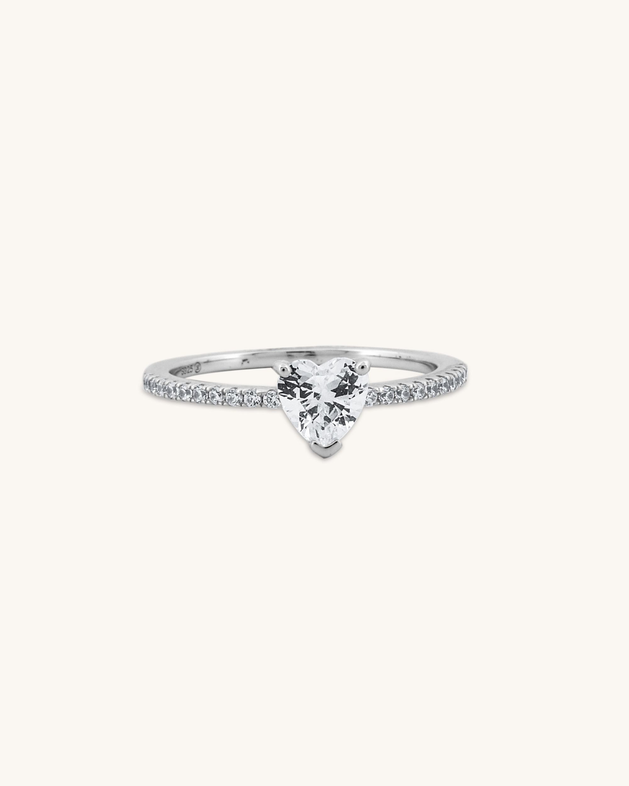 Heart Shape Engagement Ring