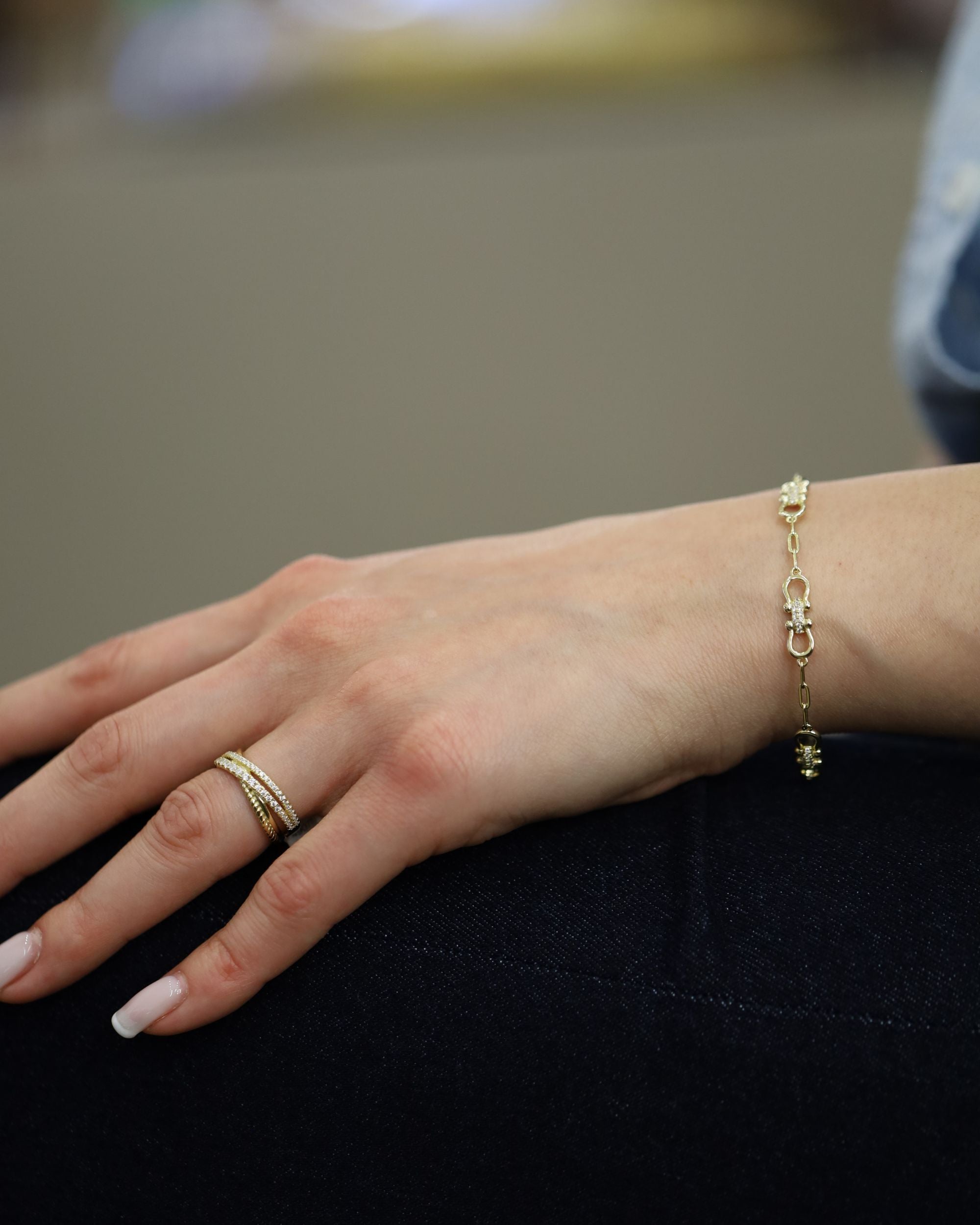 X Shape Double Ring