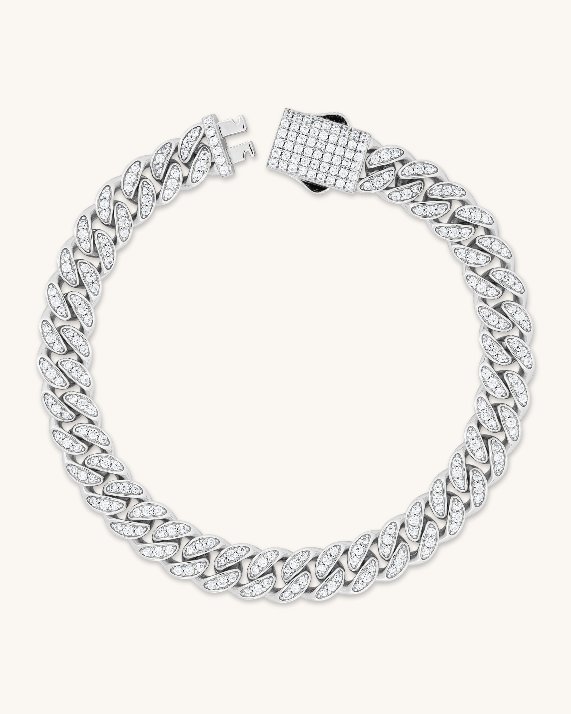 8mm Monaco Cuban Bracelet