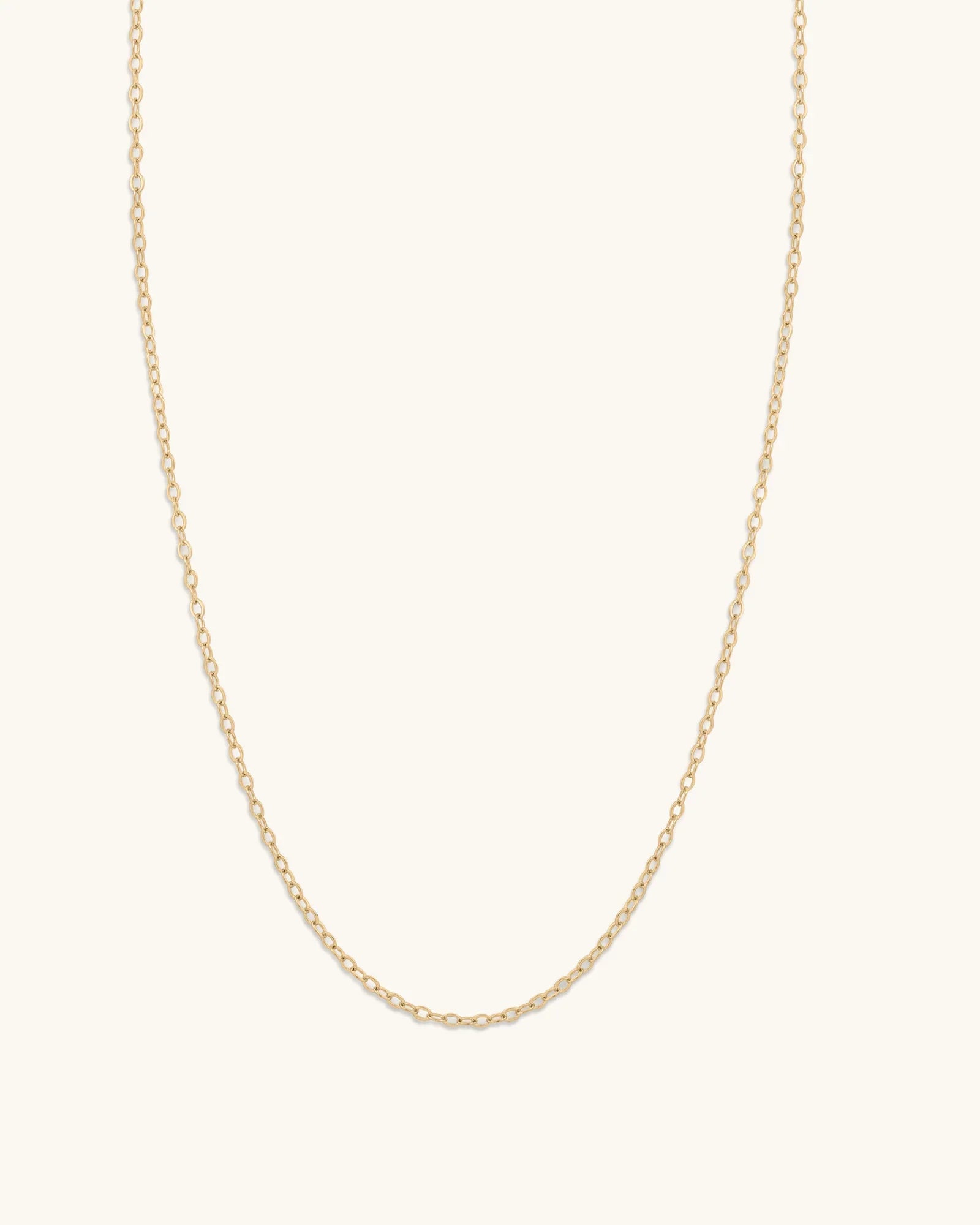 14K Gold 1mm Diamond Cut Cable Chain