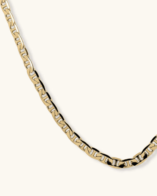 14K Gold 3.2mm Mariner Chain