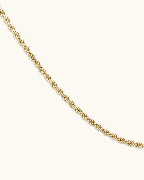 14K Gold 4mm Lite Rope Chain