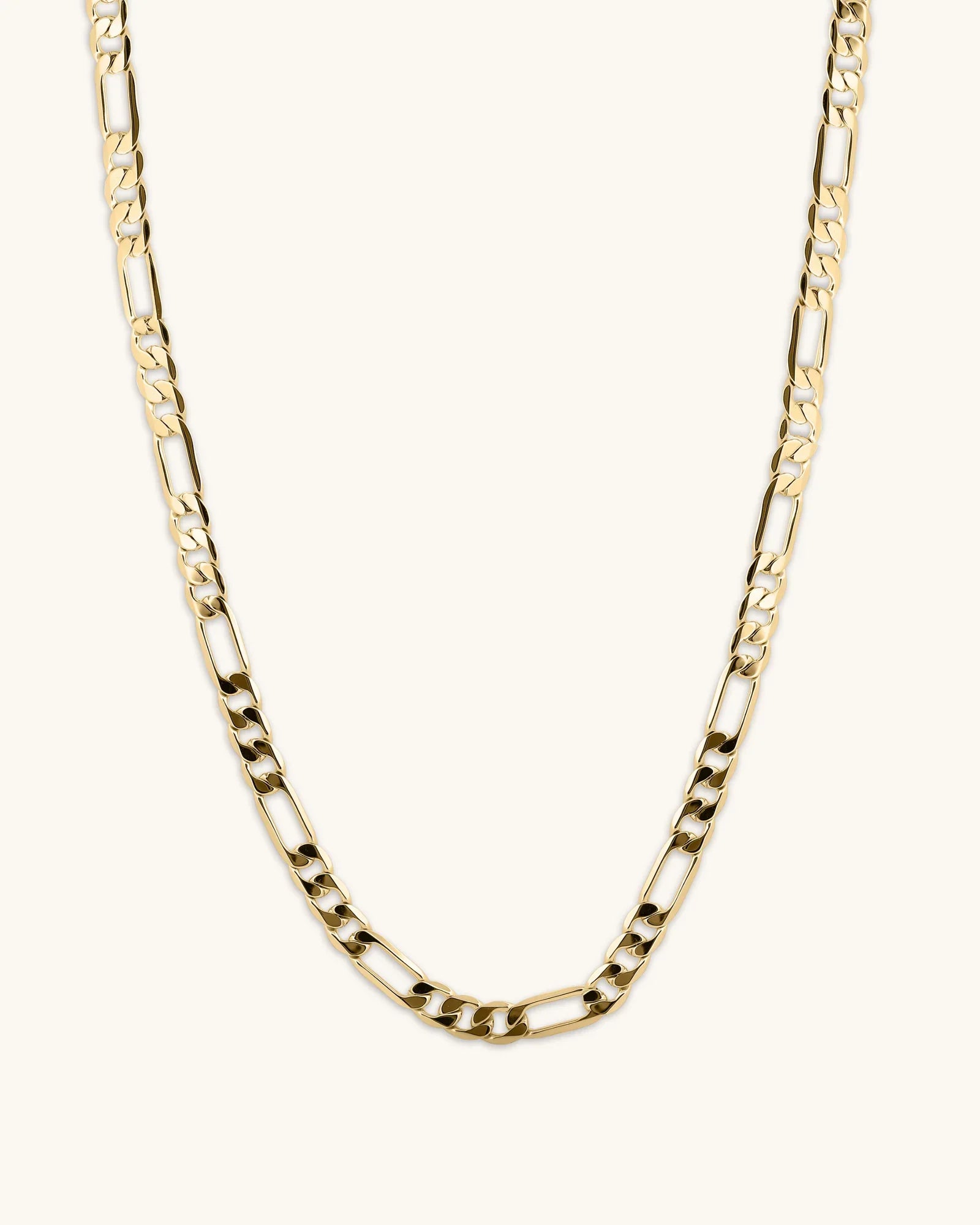 14K Gold 3.7mm Lite Figaro Chain