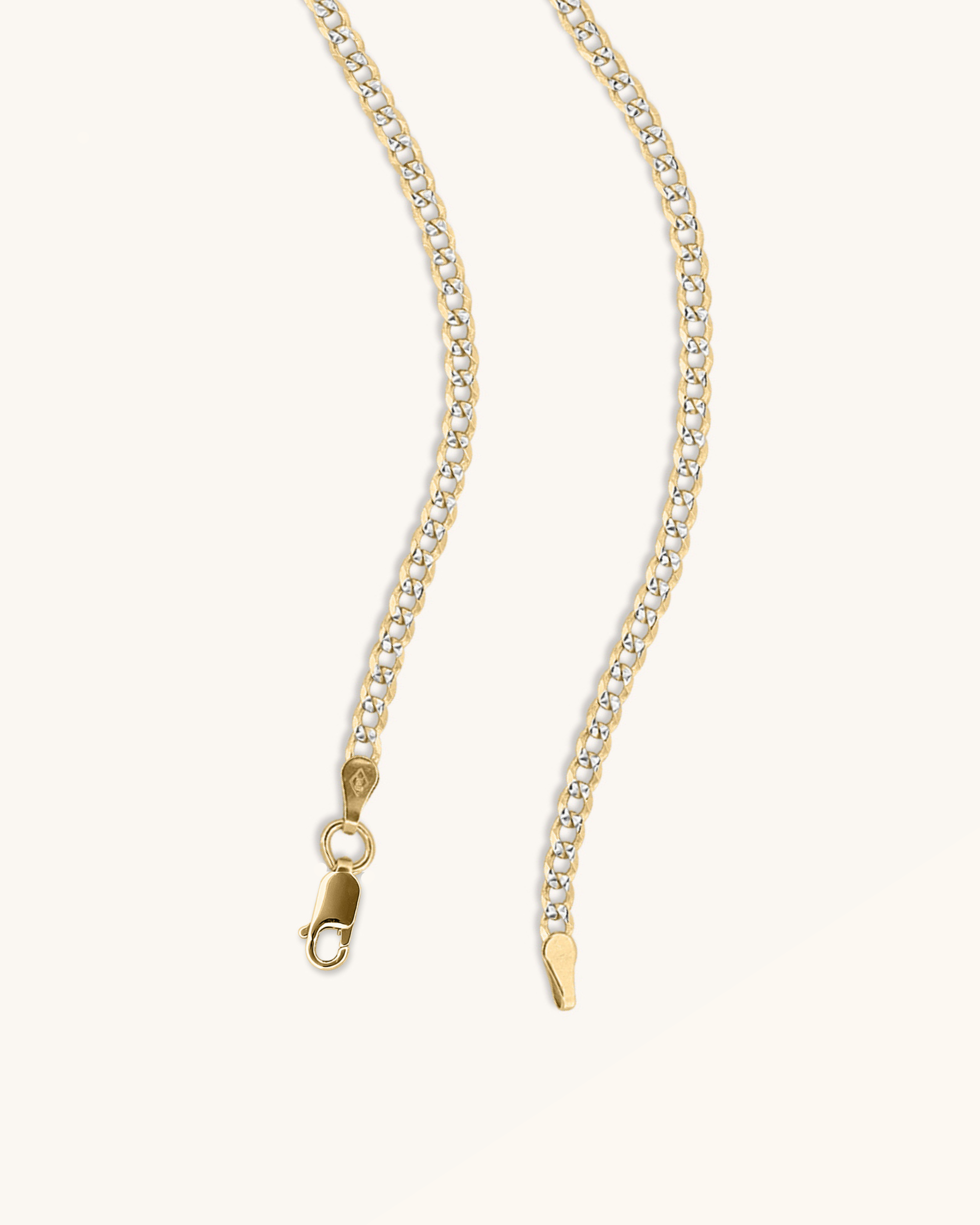2mm Diamond Cut Cuban Chain