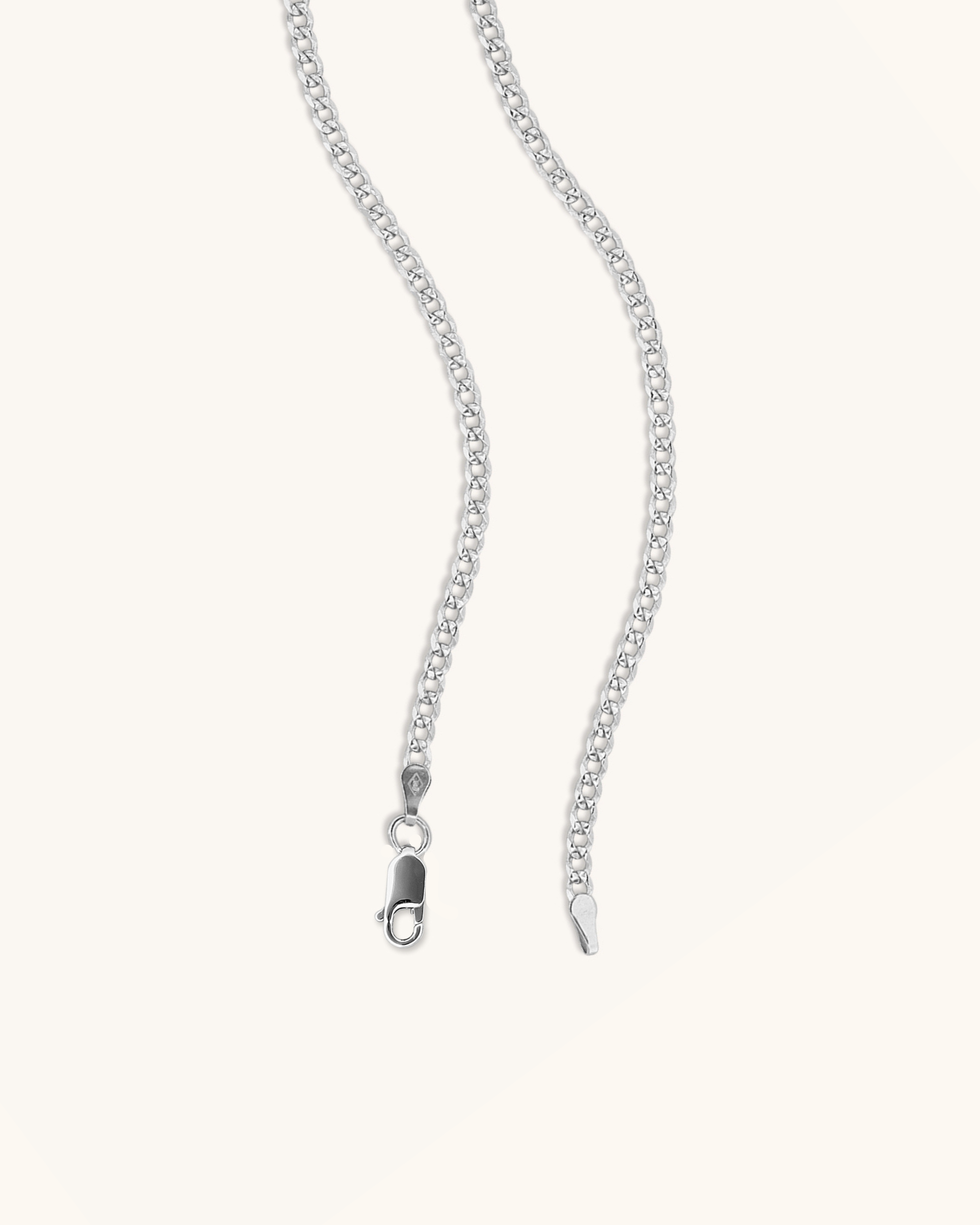 3mm Diamond Cut Cuban Chain