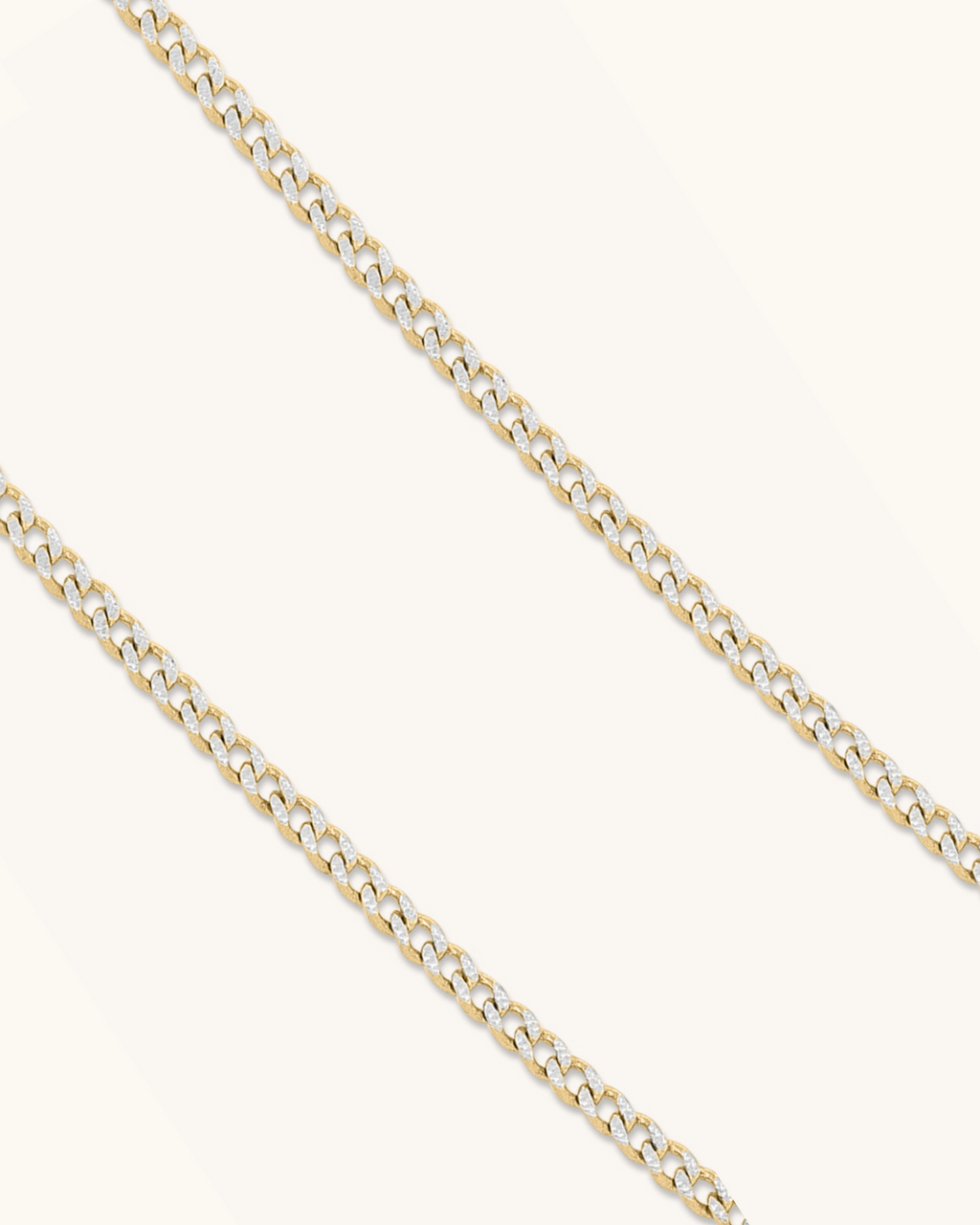 3mm Diamond Cut Cuban Chain
