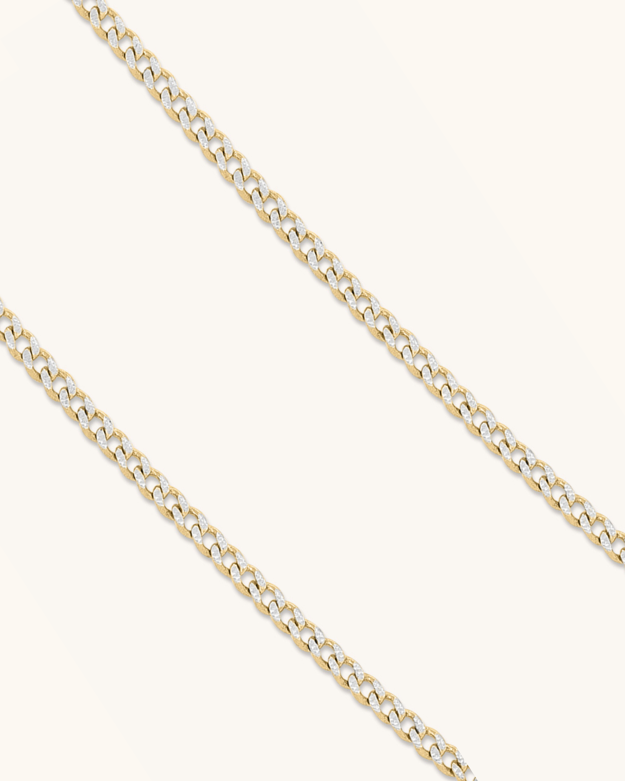 3mm Diamond Cut Cuban Chain
