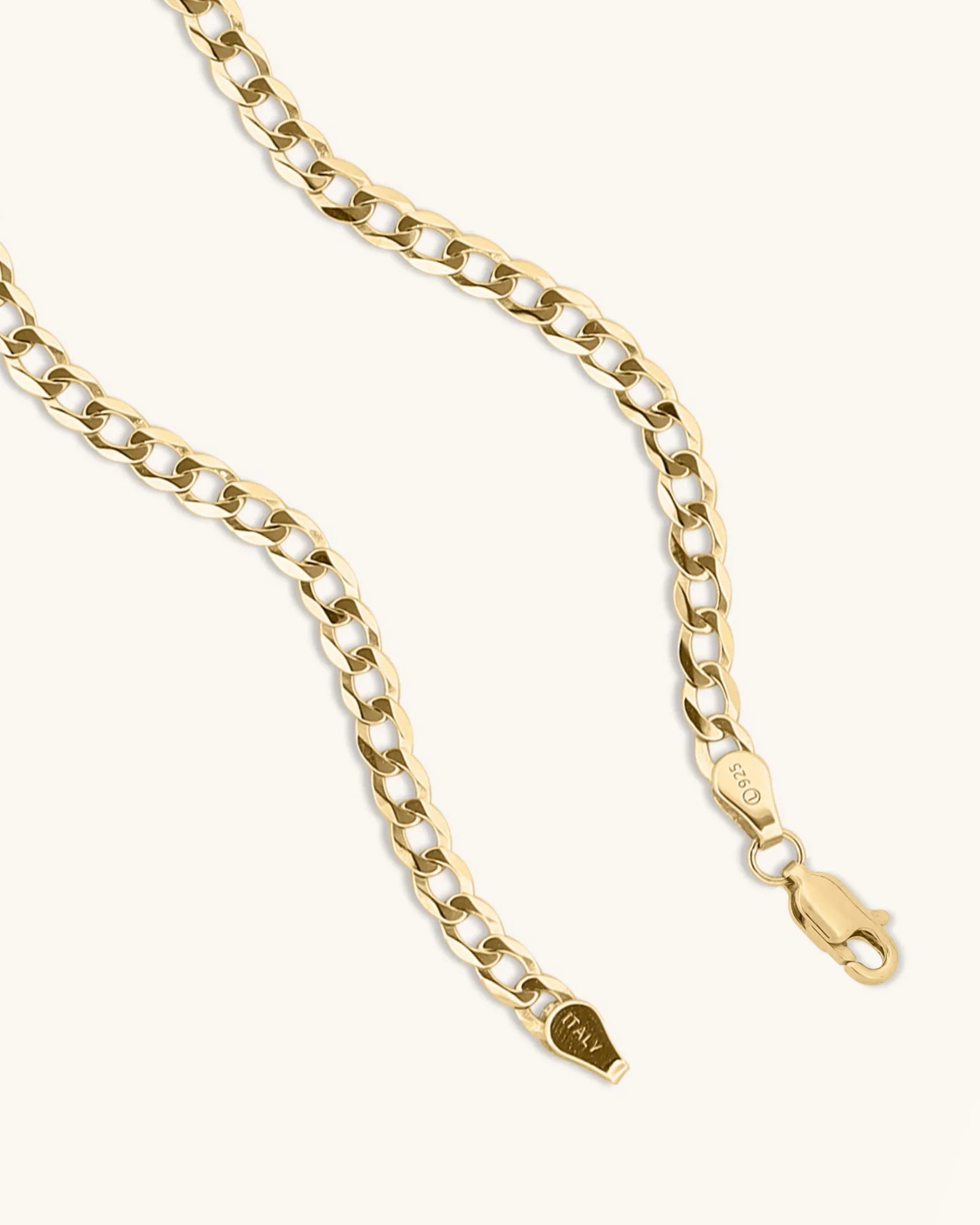 14K Gold 5.3mm Lite Curb Chain