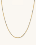 14K 2.7mm Two-Tone Fancy Ice Chain