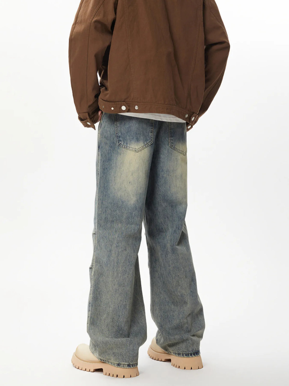 Men's Relaxed Fit Wide Leg Jeans