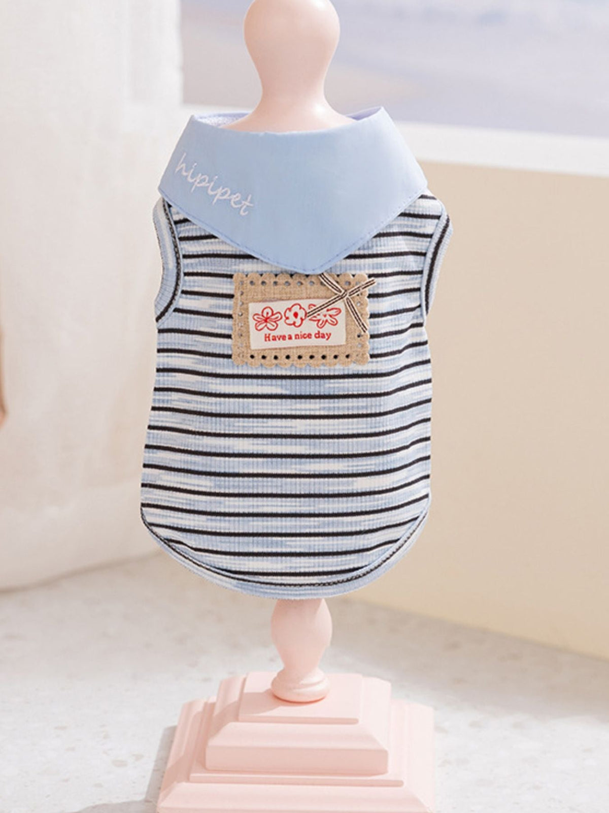 Striped Tied Pet Top