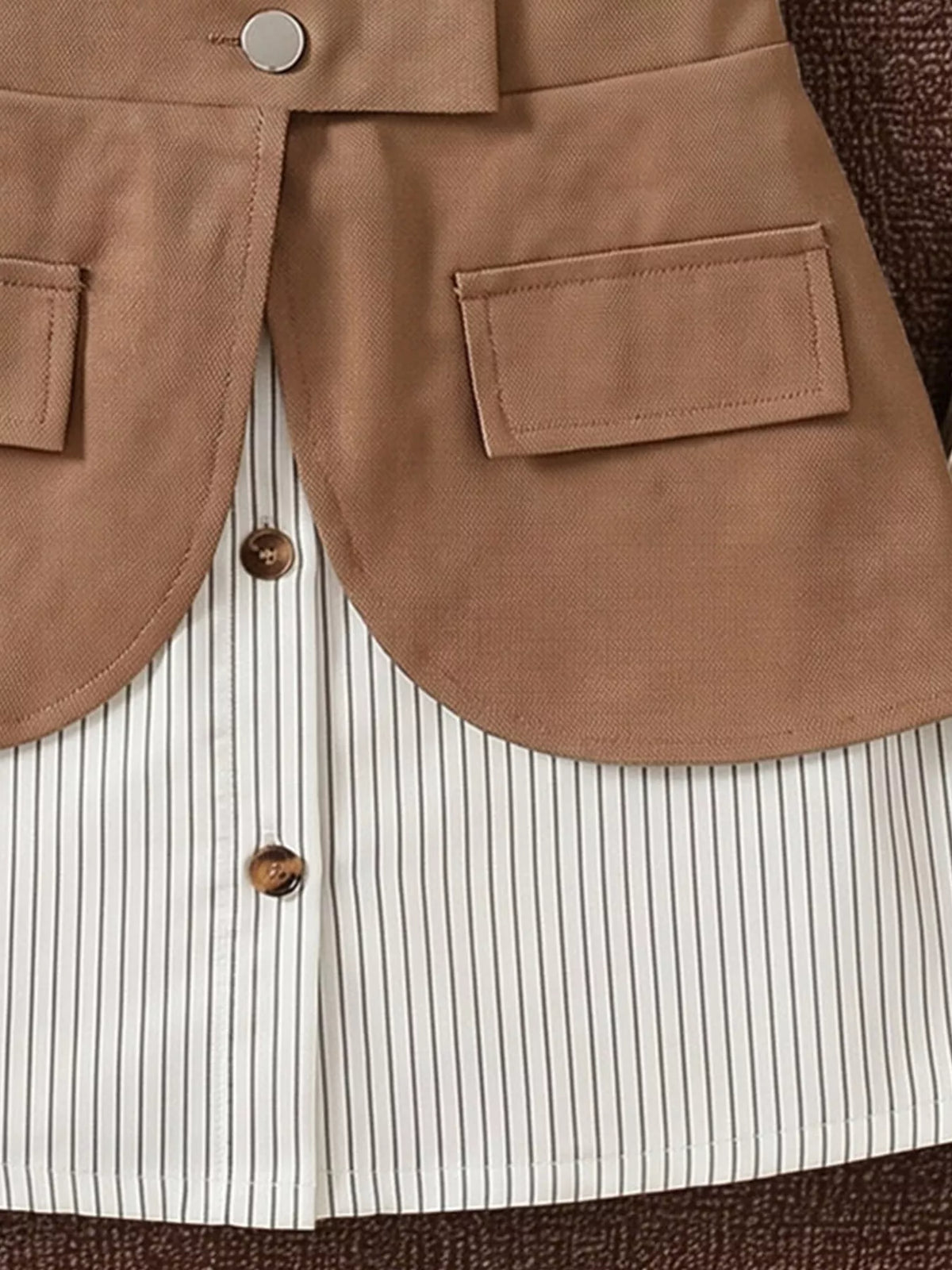 Children's Striped Shirt and Belly Band Set