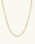 14K 3.5mm Paperclip Chain